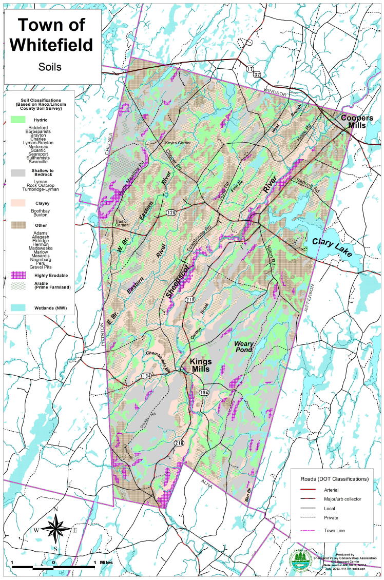 Maps of Whitefield by Paul Hoffman at The Sheepscot Valley Conservation